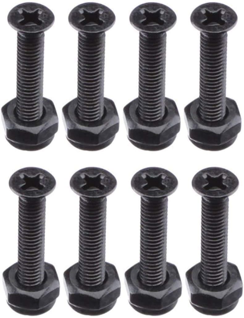 VJ Longboard Skateboards Cruiser Hardware Screws Black for 1 1.25 1.5 1.75 2 inch - Image 1